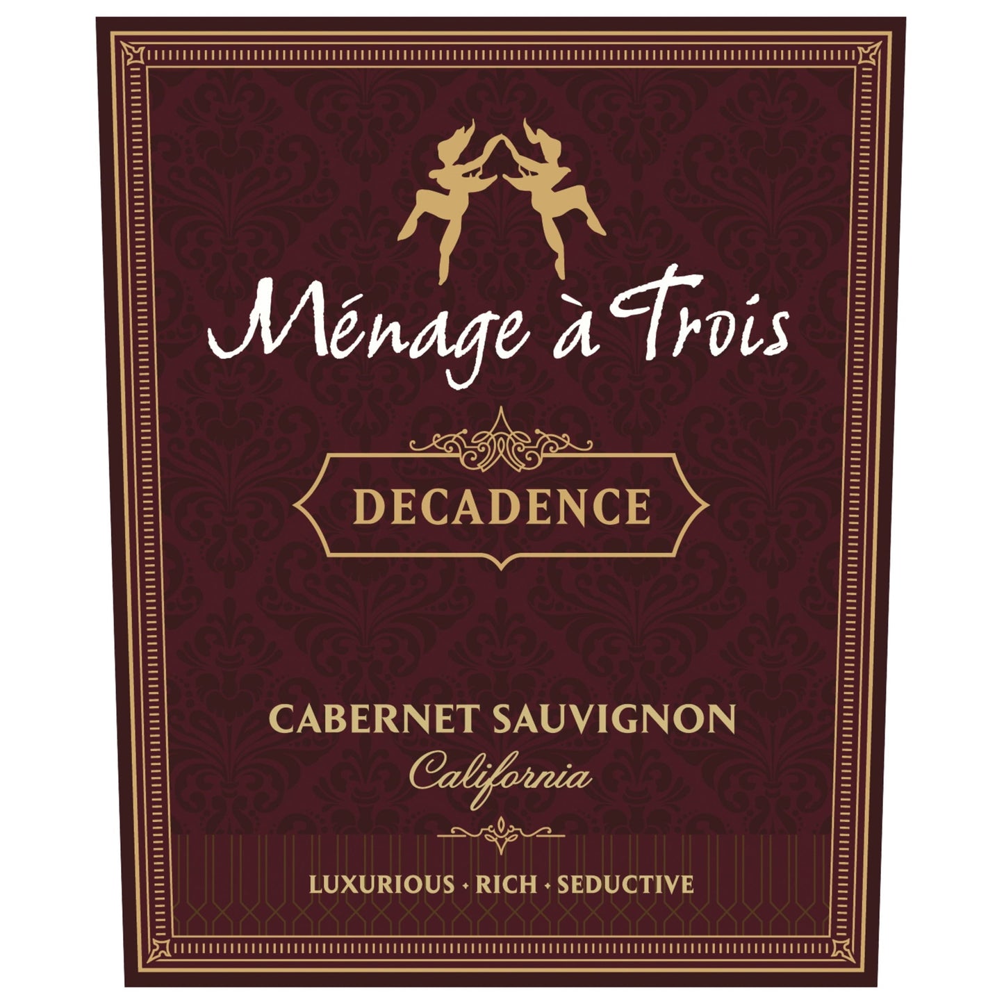 Menage a Trois Decadence Cabernet Sauvignon, 750 ml Bottle