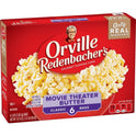 Orville Redenbacher’s Movie Theater Butter Flavored Microwave Popcorn, 3.29 oz. Classic Bags, 6-Ct