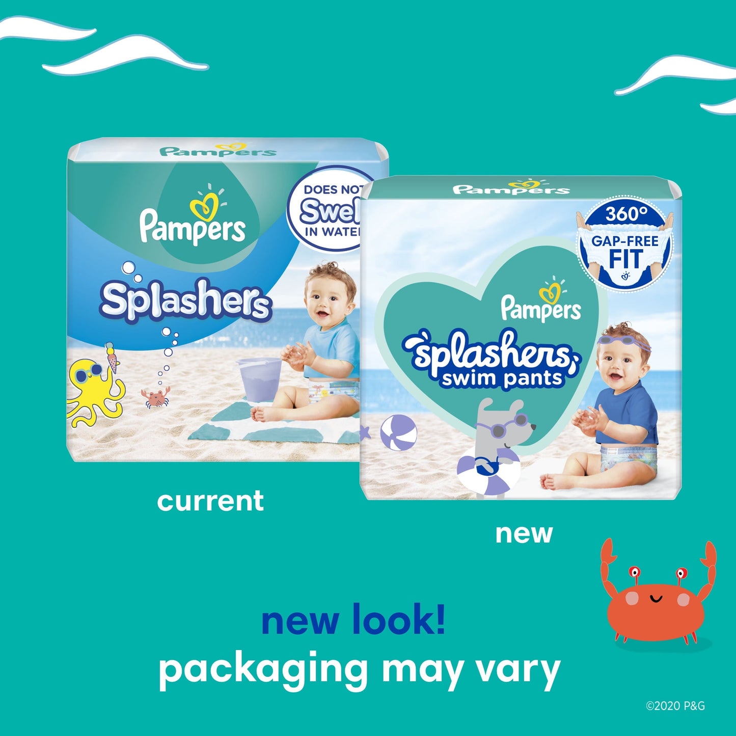 Pampers Splashers Swim Diapers Size LG, 17 Count