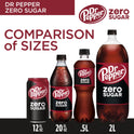 Dr Pepper Zero Sugar Soda, 2 L bottle