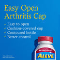 Aleve Caplets Easy Open Arthritis Cap Naproxen Sodium Pain Reliever, 90 Count