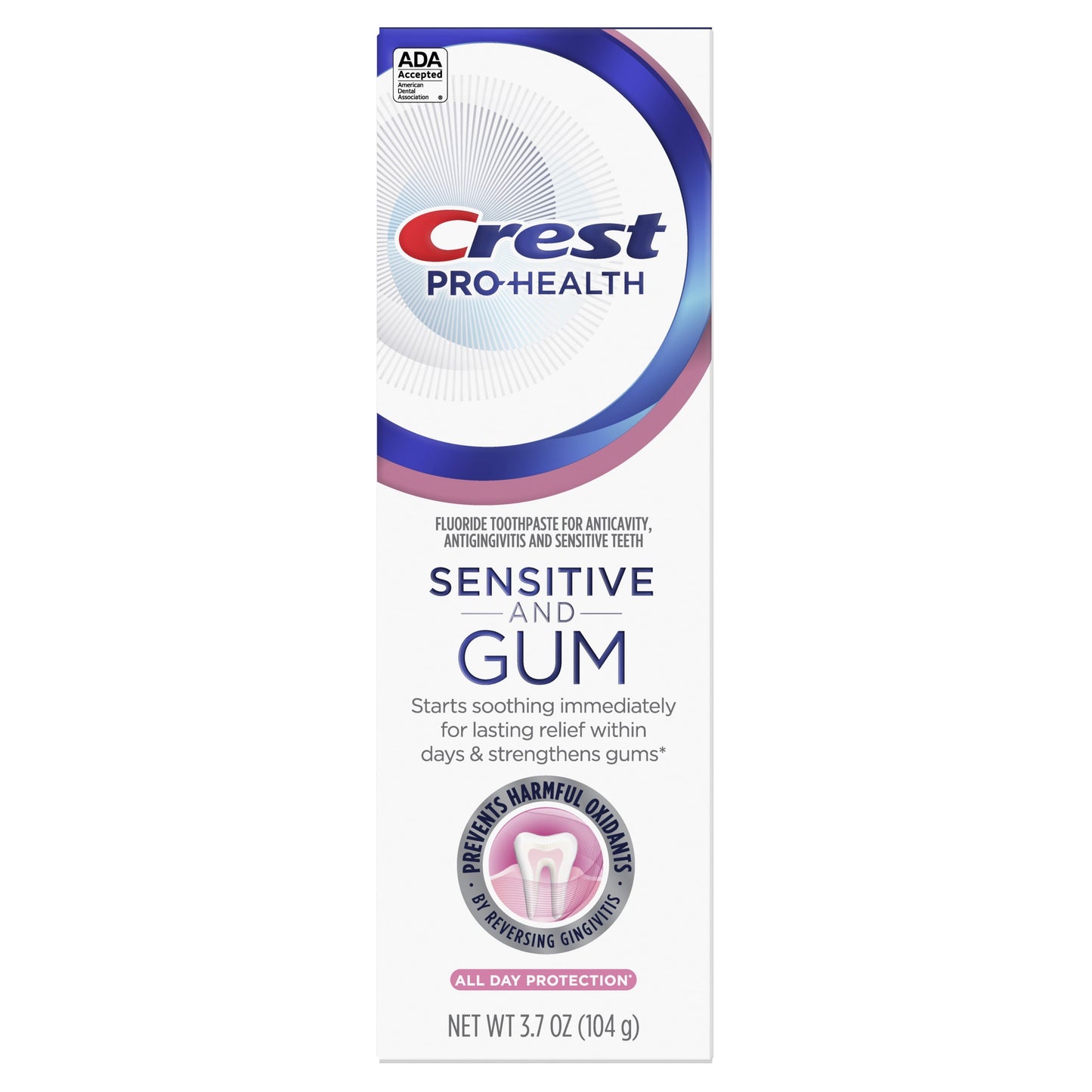 Crest Pro-Health Gum and Sensitivity, Sensitive Toothpaste, Mint, 3.7 oz