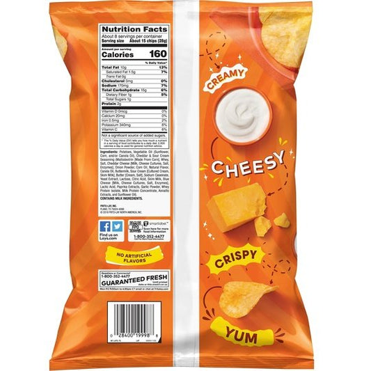 Lay'sÂ® Potato Chips, Cheddar & Sour Cream, 7.75 Oz