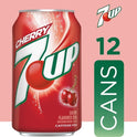 7UP Cherry Flavored Soda, 12 fl oz cans, 12 pack