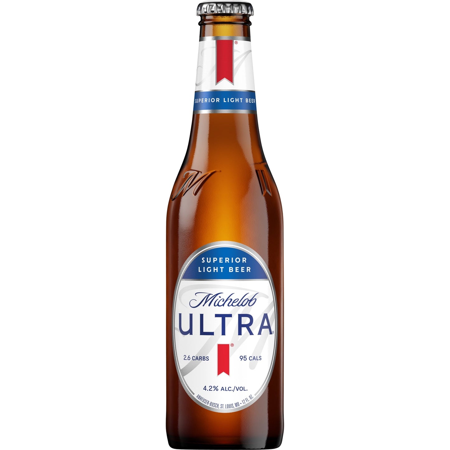 Michelob ULTRA Light Beer, 12 Pack, 12 fl oz Bottles, 4.2% ABV, Domestic