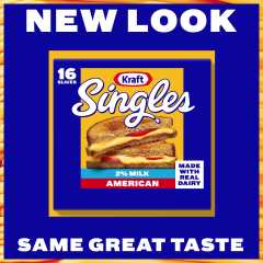 Kraft Singles 2% Milk American Cheese Slices, 22 Ct Pk