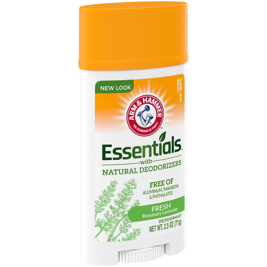 Arm & Hammer Essentials Deodorant- Fresh Rosemary Lavender- Wide Stick- 2.5oz- Made with Natural Deodorizers- Free From Aluminum, Parabens  Phthalates