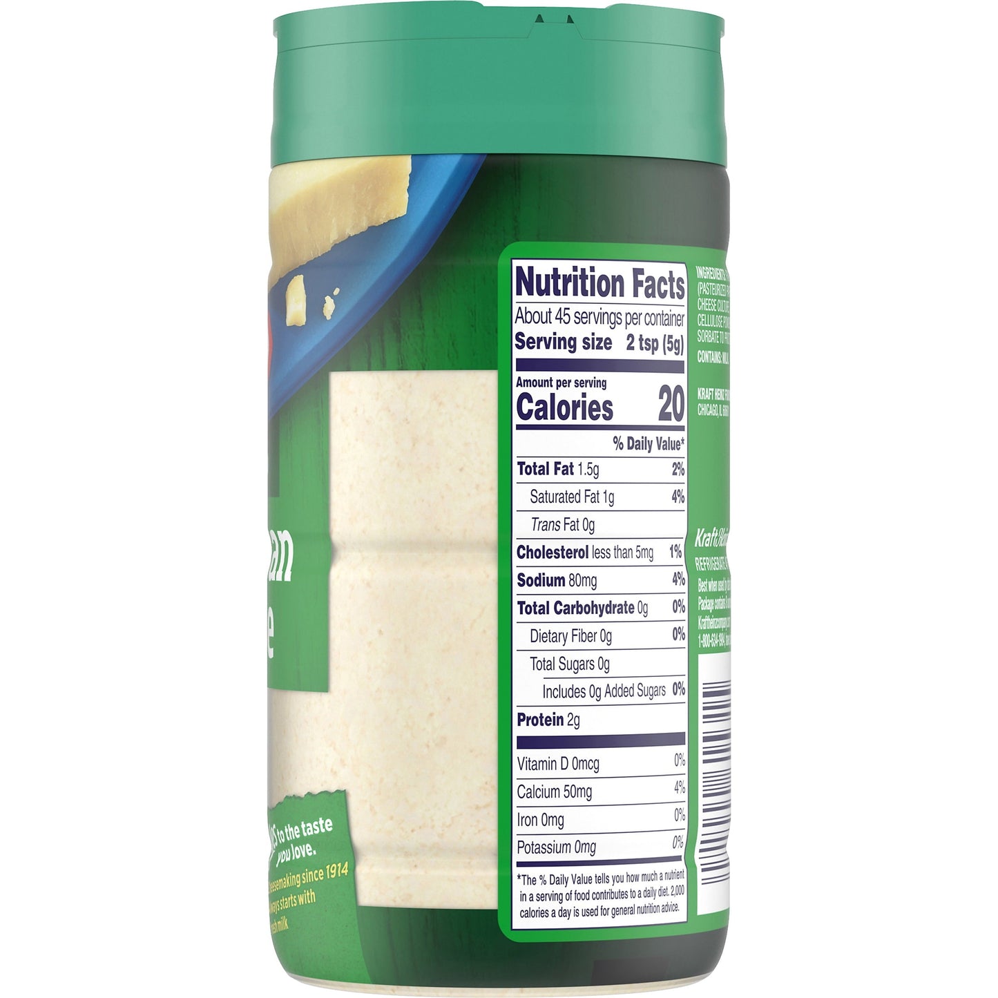 Kraft Parmesan Grated Cheese, 8 oz Shaker