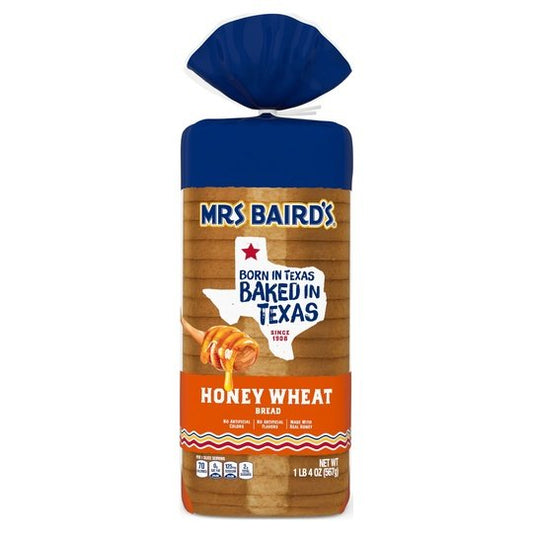 Mrs Baird's Honey Wheat Bread, 20 oz