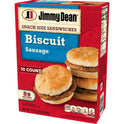 Jimmy Dean Sausage Biscuit Snack Size Sandwiches, 17 oz, 10 Ct (Frozen)