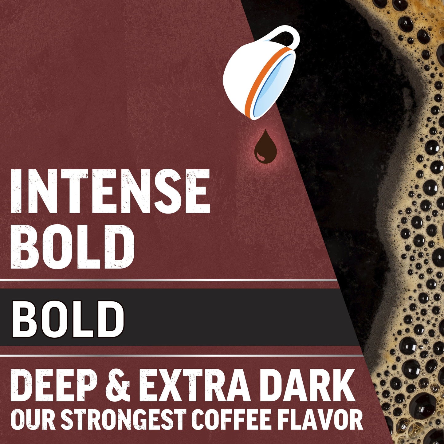 Maxwell House Intense Bold Dark Roast Ground Coffee, 26.7 oz Canister