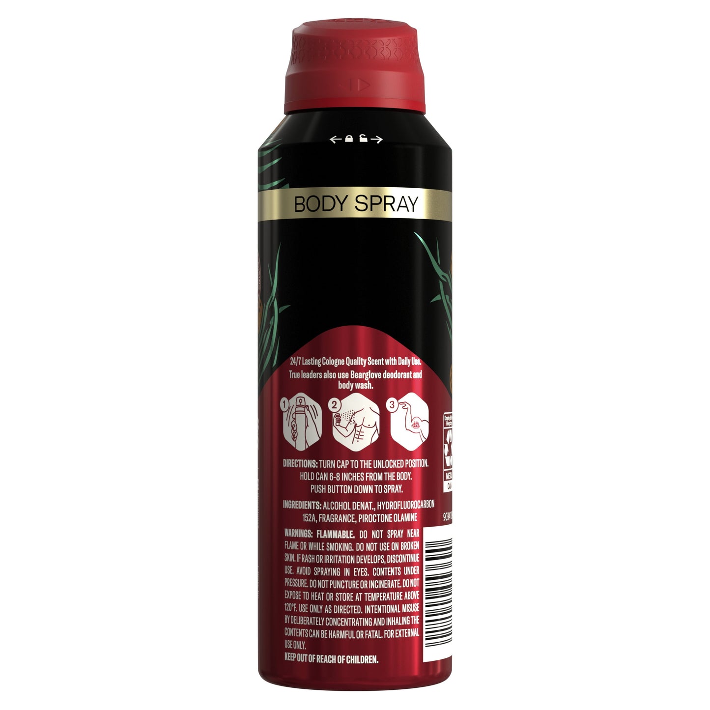 Old Spice Bearglove Body Spray for Men, 5.1 oz