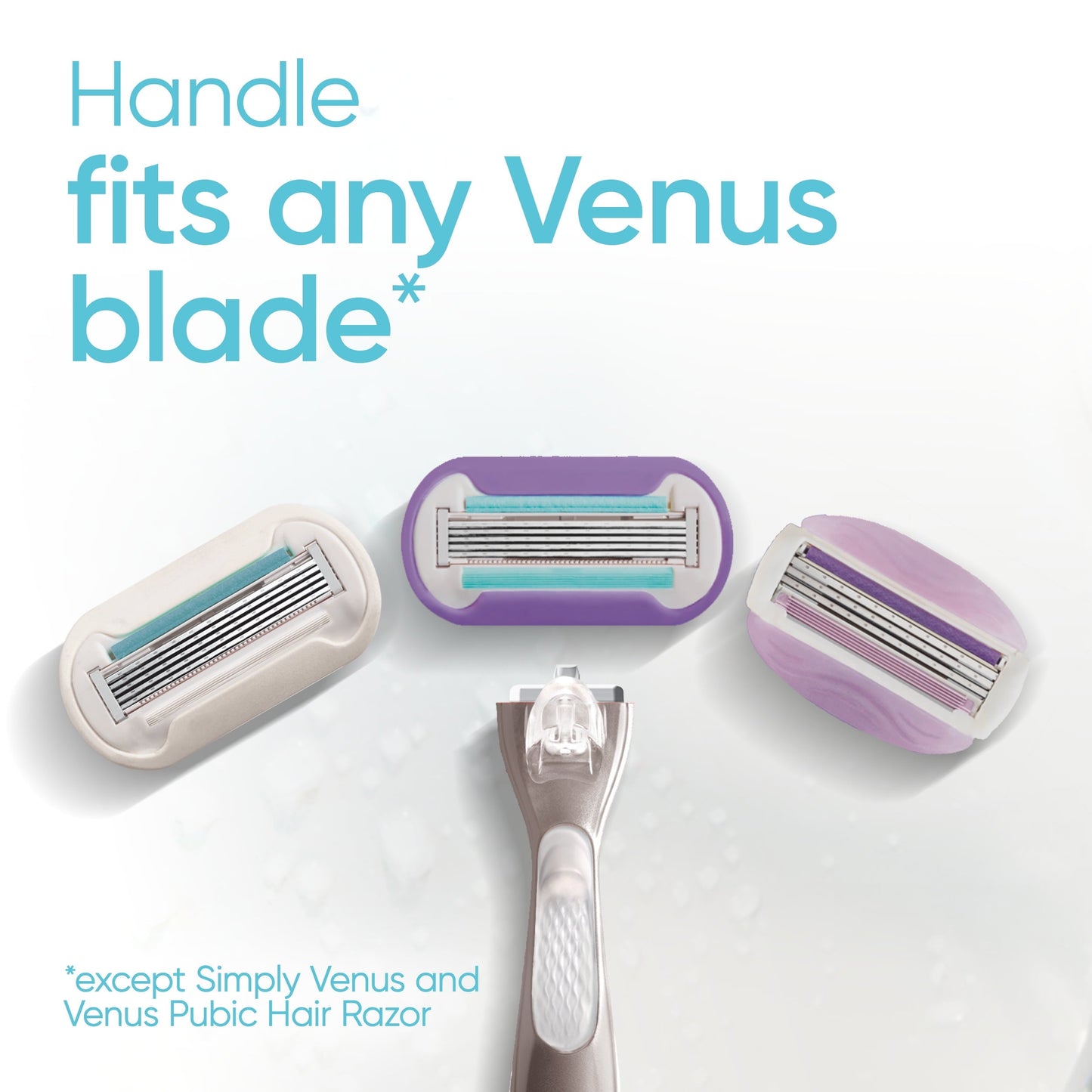 Venus Deluxe Smooth Sensitive Women's Razor Blade Refills, 4 Count