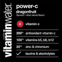 vitaminwater power-c electrolyte enhanced dragonfruit drink, 16.9 fl oz, 6 count bottles