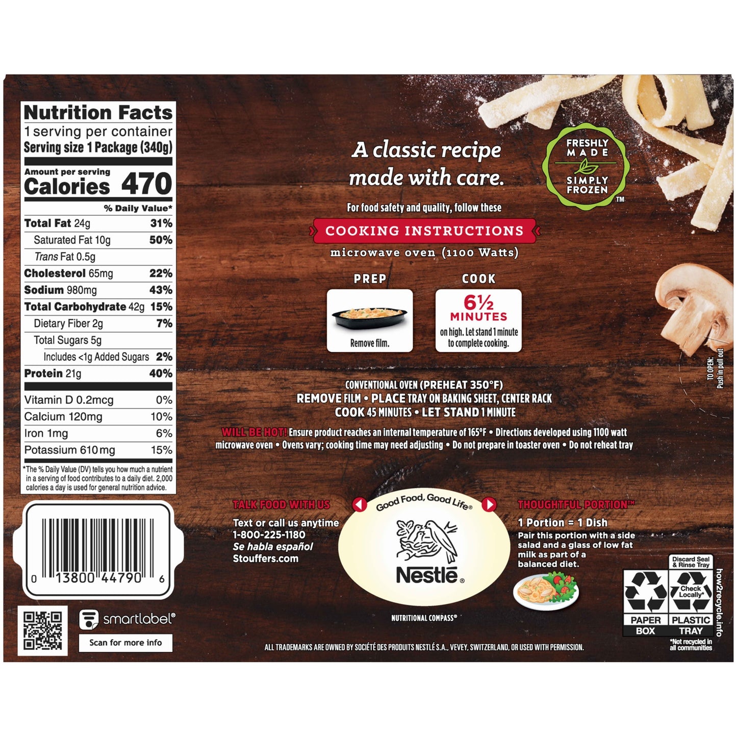 Stouffer's Turkey Tetrazzini Frozen Meal, 12 oz (Frozen)