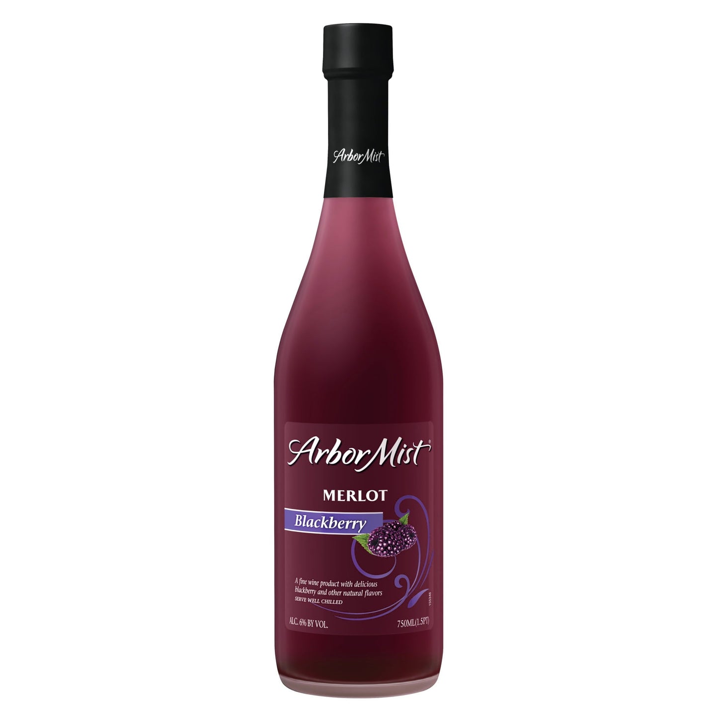 Arbor Mist Blackberry Merlot Sweet Red Wine, Fruit Wine, 750ml Glass Bottle