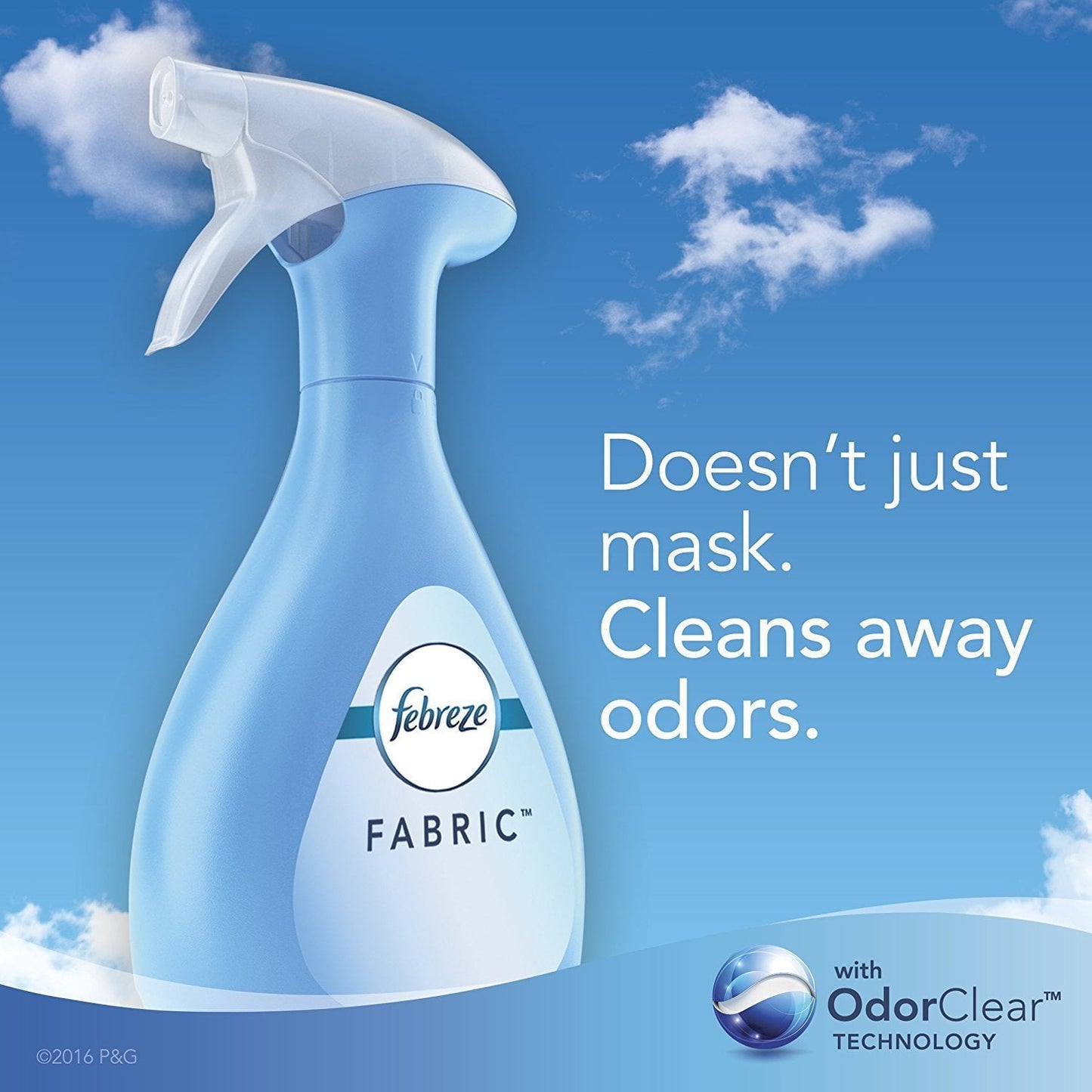Febreze Heavy Duty Odor-Fighting Fabric Refresher, Crisp Clean, 27 oz