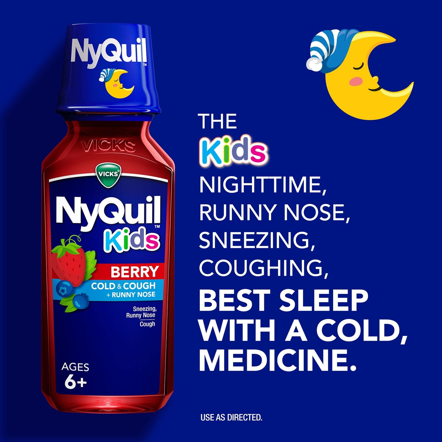 Vicks  NyQuil Kid's Cold and Cough Medicine, 8 fl oz