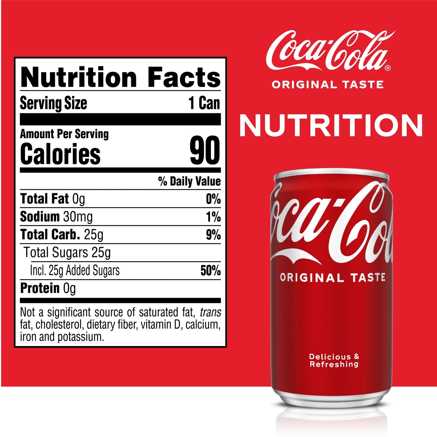 Coca-Cola Mini Soda Pop Soft Drink, 7.5 fl oz, 10 Pack Cans