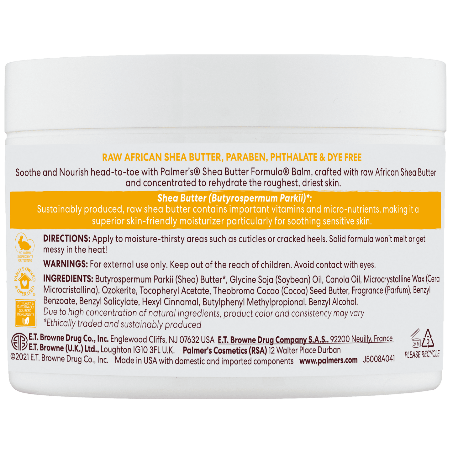 Palmer's Shea Butter Formula Raw Shea Nourishing Body Balm, 7.25 oz.