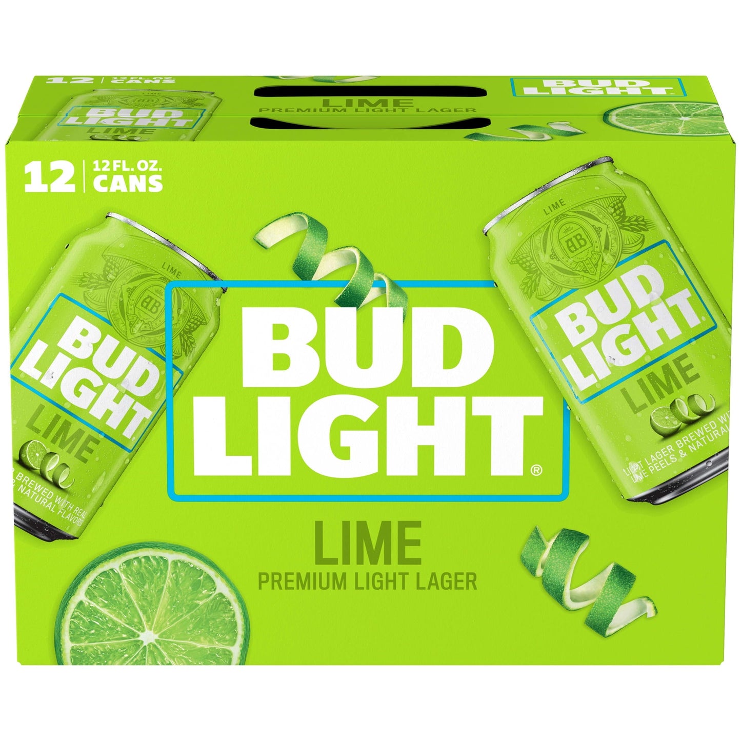 Bud Light Lime Beer, 12 Pack 12 fl. oz. Cans, 4.2% ABV, Domestic