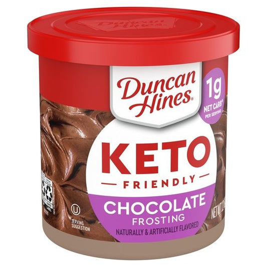 Duncan Hines Keto Friendly Chocolate Flavored Frosting, 12 oz.