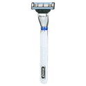 Gillette Mach3 3D Men's Razor Handle and 2 Blade Refills, Silver