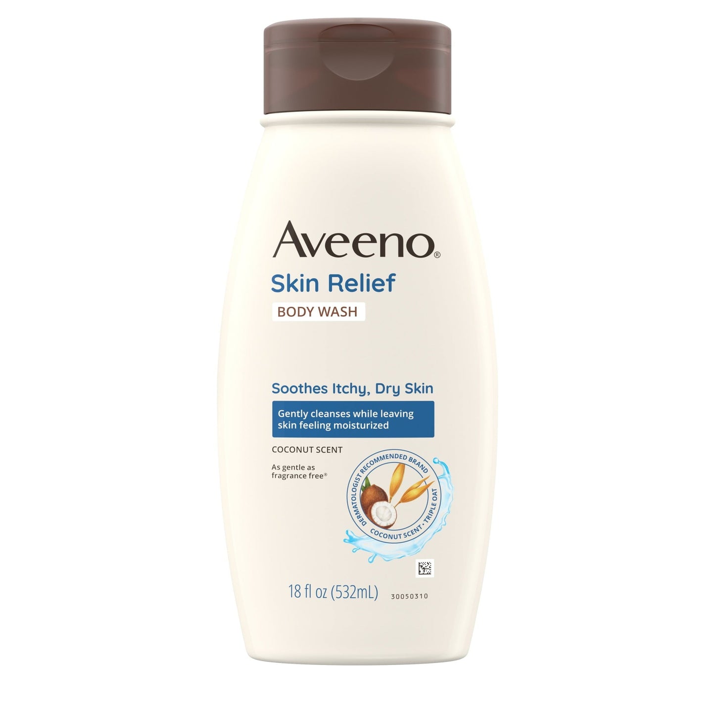 Aveeno Skin Relief Oat Body Wash with Coconut Scent, 18 fl. oz