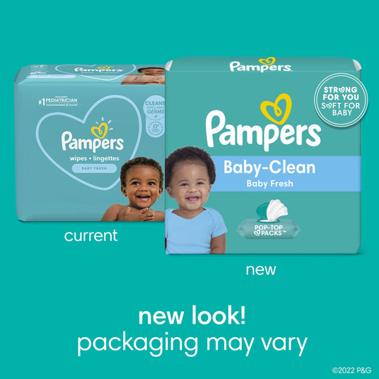 Pampers Flip Top Wipes Baby Fresh 12x 864 Wipes