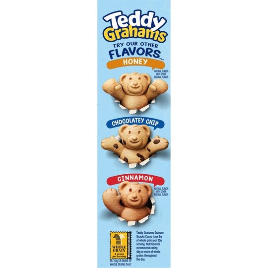 NABISCO TEDDY GRAHAMS CHOCOLATE COOKIES 10 OZ