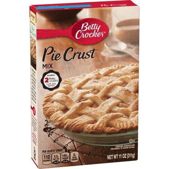 Betty Crocker Pie Crust Mix, Makes Two 9-inch Crusts, 11 oz.