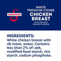(4 Pack) Swanson White Premium Chunk Canned Chicken Breast in Water, Fully Cooked Chicken, 4.5 oz Can