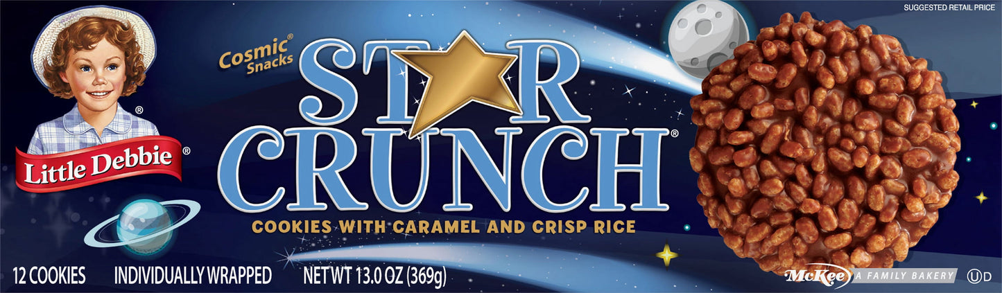 Little Debbie Star Crunch Cosmic Snacks - 12 CT