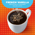 Dunkin French Vanilla Artificially Flavored Coffee, Ground Coffee, 12 Oz Bag