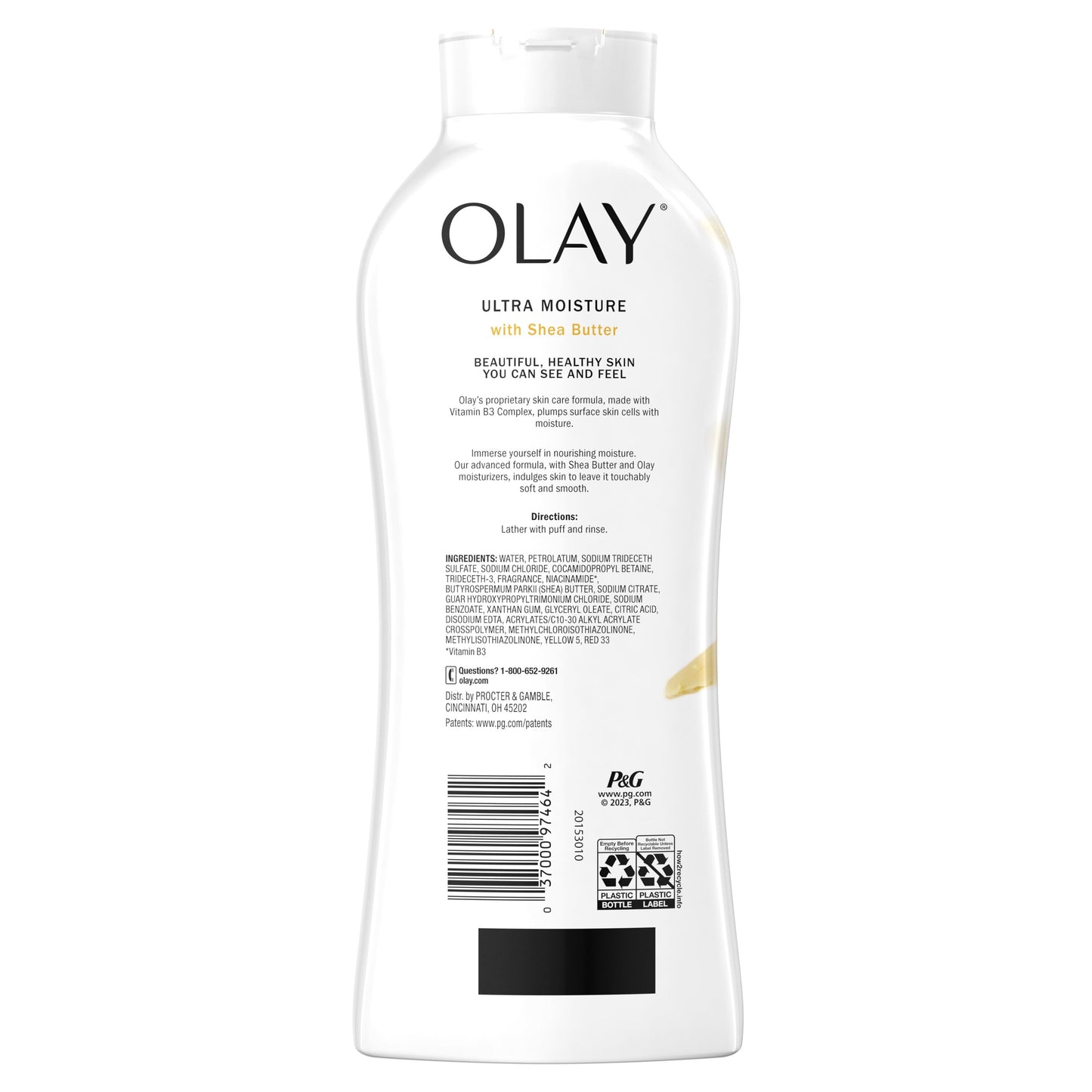 Olay Ultra Moisture Body Wash with Shea Butter, 22 fl oz