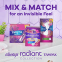 Always Radiant Feminine Pads with Wings, Size 2, Heavy Absorbency, Scented, 13 CT