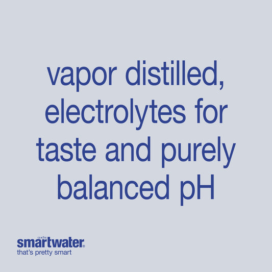 smartwater vapor distilled premium water, 1.5 liter, bottle