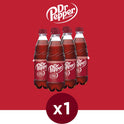 Dr Pepper Soda, .5 L bottles, 6 pack