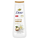 Dove Pampering Long Lasting Gentle Body Wash Twin Pack, Shea Butter and Vanilla, 20 fl oz