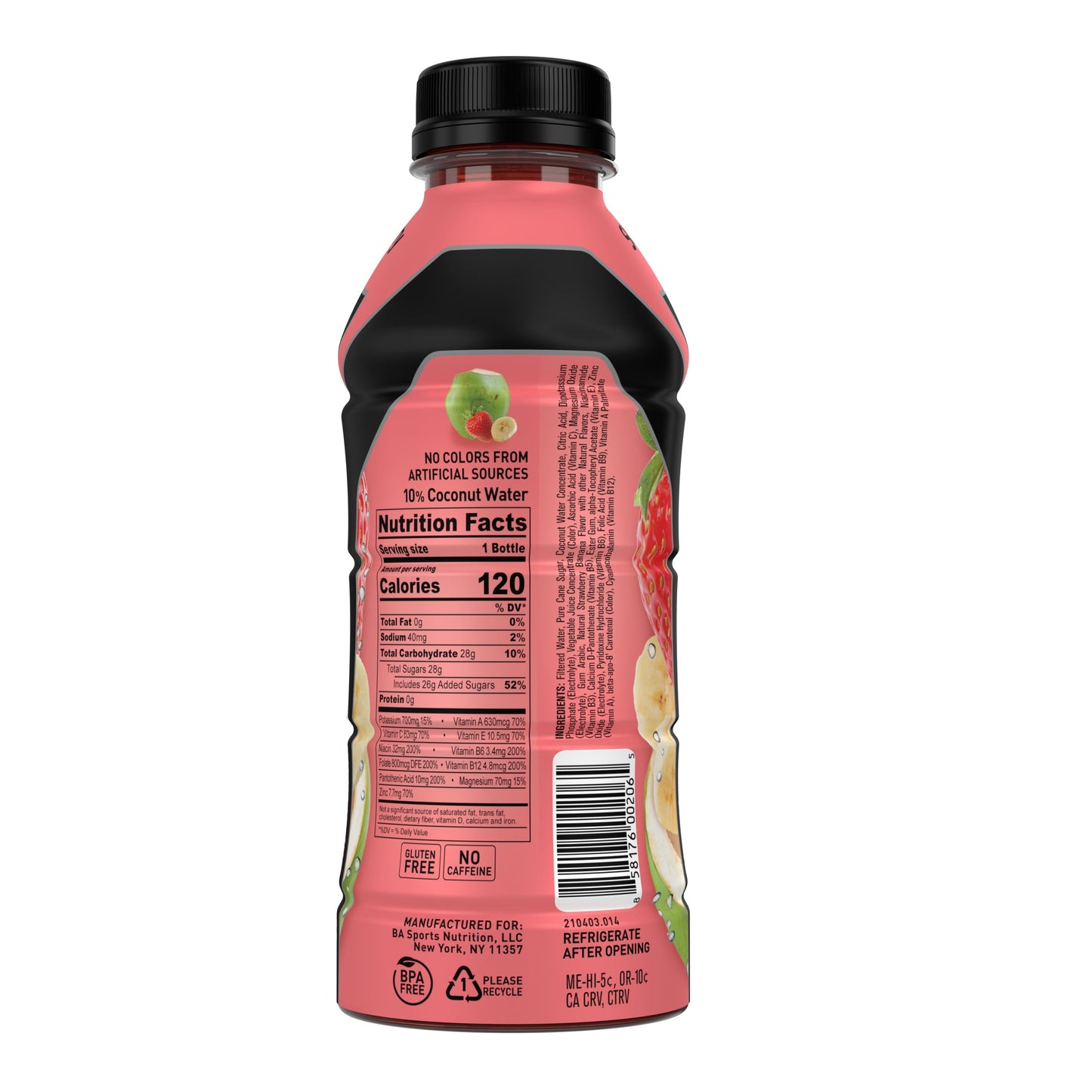 BODYARMOR Sports Drink, Strawberry Banana, 16 Fl. Oz., 1 count