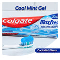 Colgate Max Fresh Travel Size Toothpaste with Mini Breath Strips, Cool Mint, 1.0 Oz