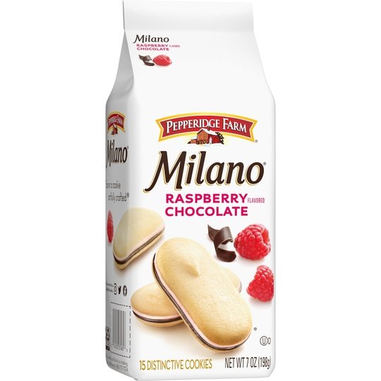 Pepperidge Farm Milano Cookies, Raspberry Chocolate, 7 oz Bag