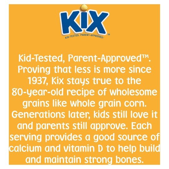 Kix Whole Grain Breakfast Cereal, Crispy Corn Cereal Puffs, Family Size, 18 oz