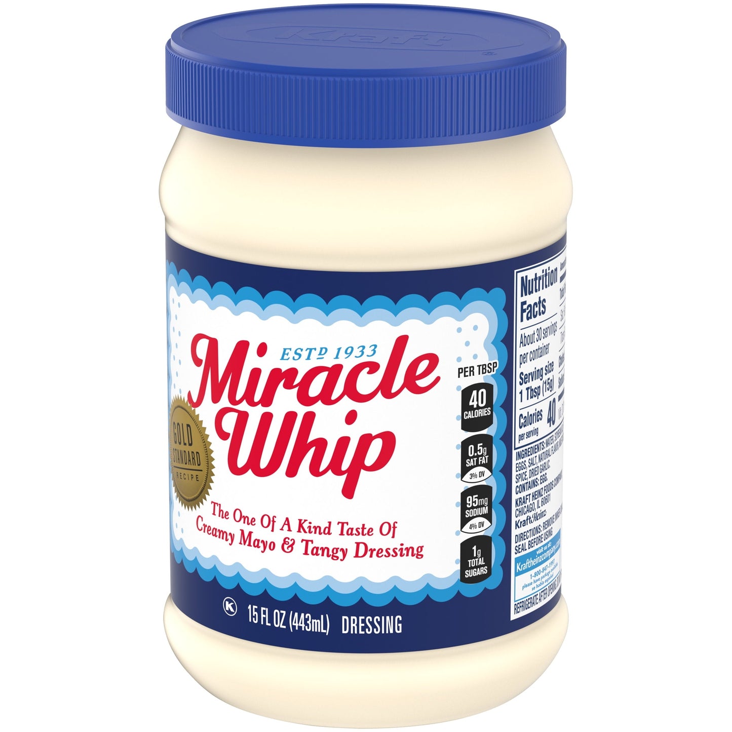 Miracle Whip Mayo-like Dressing Jar, 15 fl