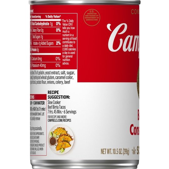 Campbell's Condensed Beef Consomme, 10.5 oz Can