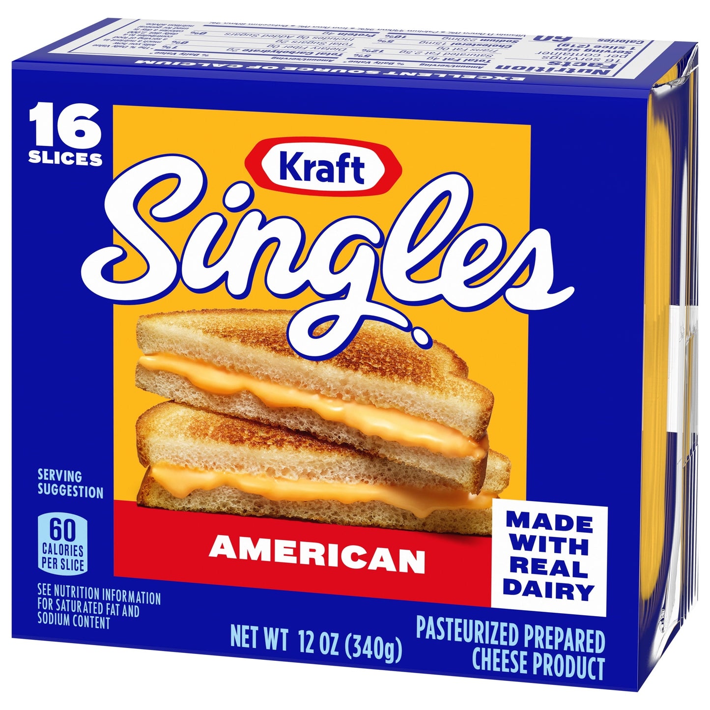 Kraft Singles American Cheese Slices, 16 Ct Pk