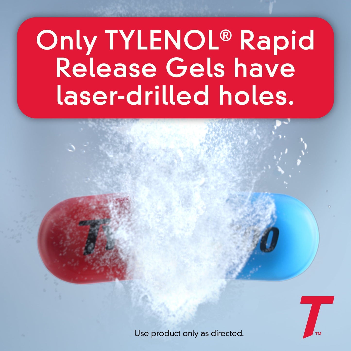 Tylenol Extra Strength Acetaminophen Rapid Release Gels, 50 ct
