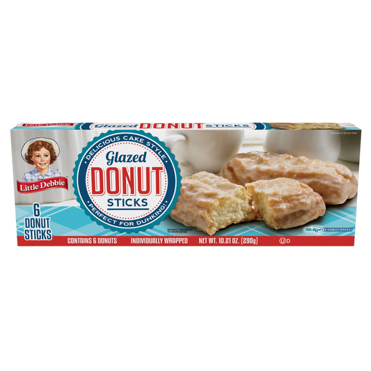 Little Debbie Donut Sticks, 6 ct, 10.21 oz