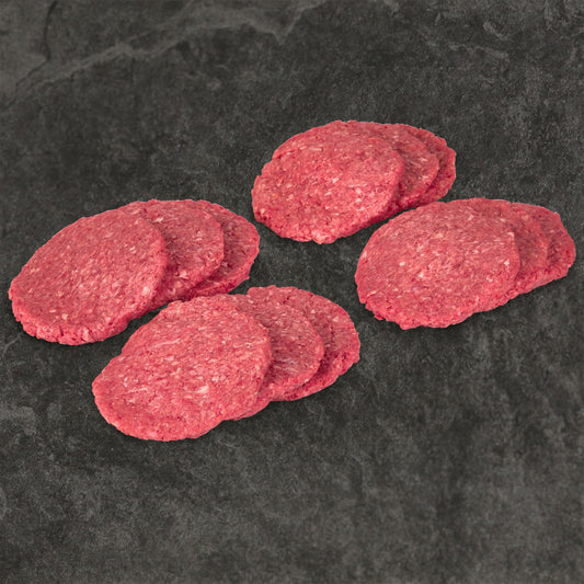 All Natural* 80% Lean/20% Fat Ground Beef Patties, 12 Count, 2.25 lb Tray