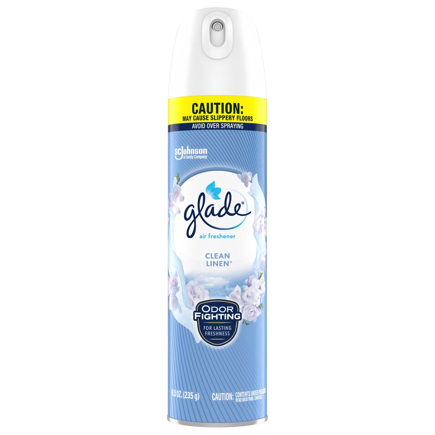 Glade Aerosol Spray, Air Freshener for Home, Clean Linen Scent, Fragrance Infused with Essential Oils, Invigorating and Refreshing, with 100% Natural Propellent, 8.3 oz